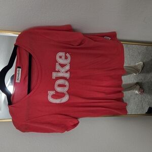 The Laundry Room Red Short Sleeve Tee Casual Crew Neck